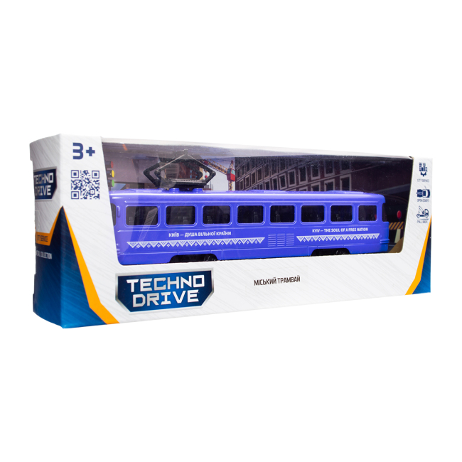 Транспорт і спецтехніка - Автомодель TechnoDrive Міський трамвай Київ (KM250425)#8