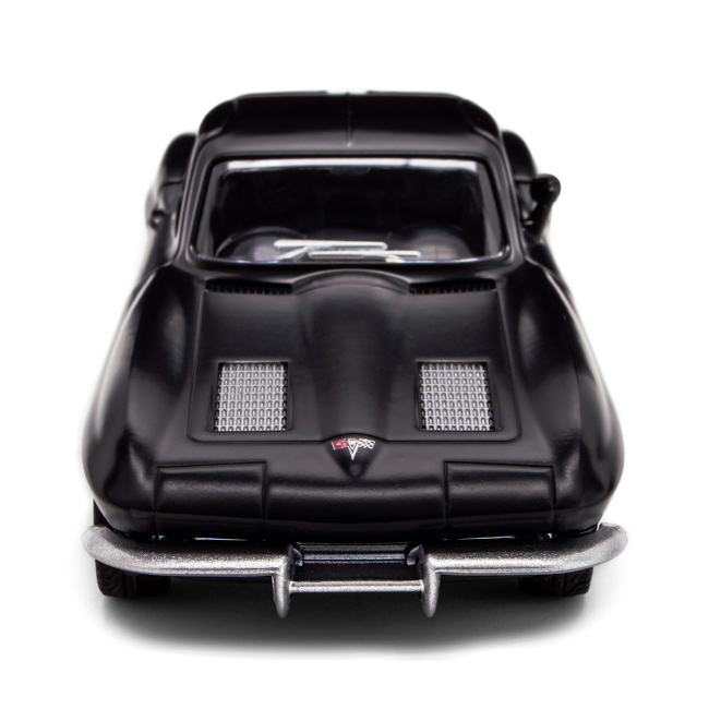 Автомоделі - Автомодель TechnoDrive Chevrolet Corvette Split Window 1963 матовий чорний (250411U)#4