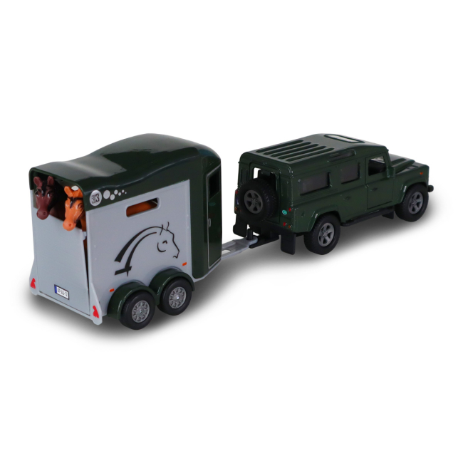 Транспорт і спецтехніка - Ігровий набір TechnoDrive Land Rover з причіпом і фігурками коней (520460.270)#3