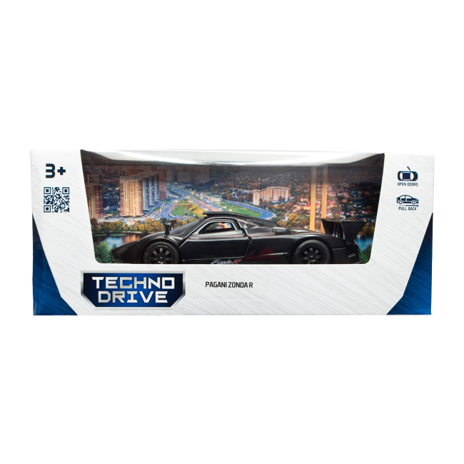 Автомодели - Автомодель TechnoDrive Pagani Zonda R черный (250434U)#9