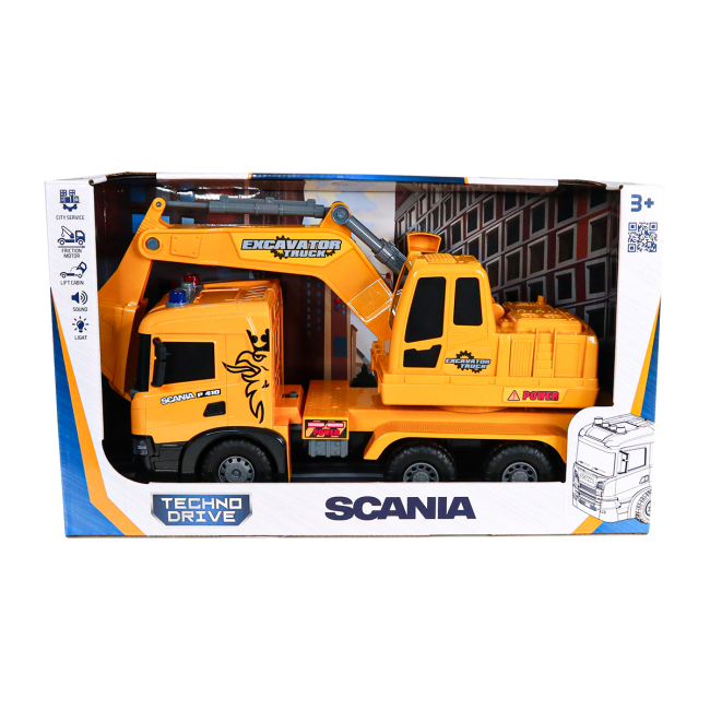 Транспорт и спецтехника - Автомодель TechnoDrive Super Big Truck Экскаватор Scania (5006KS)#7