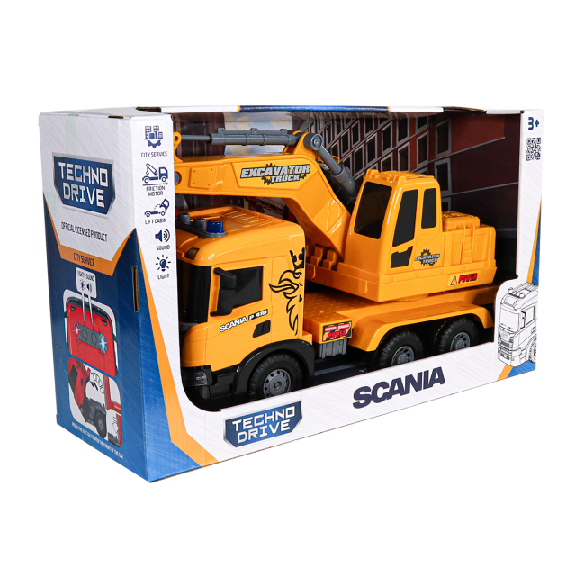 Транспорт и спецтехника - Автомодель TechnoDrive Super Big Truck Экскаватор Scania (5006KS)#8