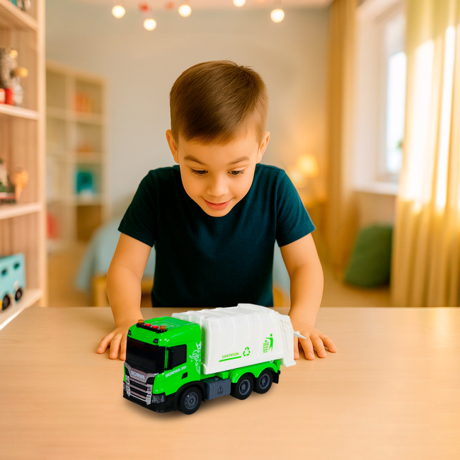 Транспорт и спецтехника - Автомодель TechnoDrive Big truck Мусоровоз Scania (6410KS)#10