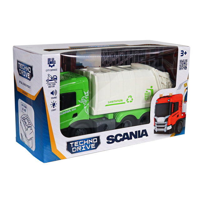 Транспорт и спецтехника - Автомодель TechnoDrive Big truck Мусоровоз Scania (6410KS)#9
