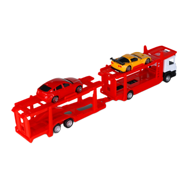 Транспорт і спецтехніка - Ігровий набір TechnoDrive Автоперевізник Scania 2 машини, аксесуари (250415U)#4