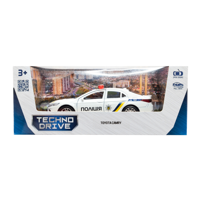 Транспорт і спецтехніка - Автомодель TechnoDrive Toyota Camry Поліція (KM250416)#9