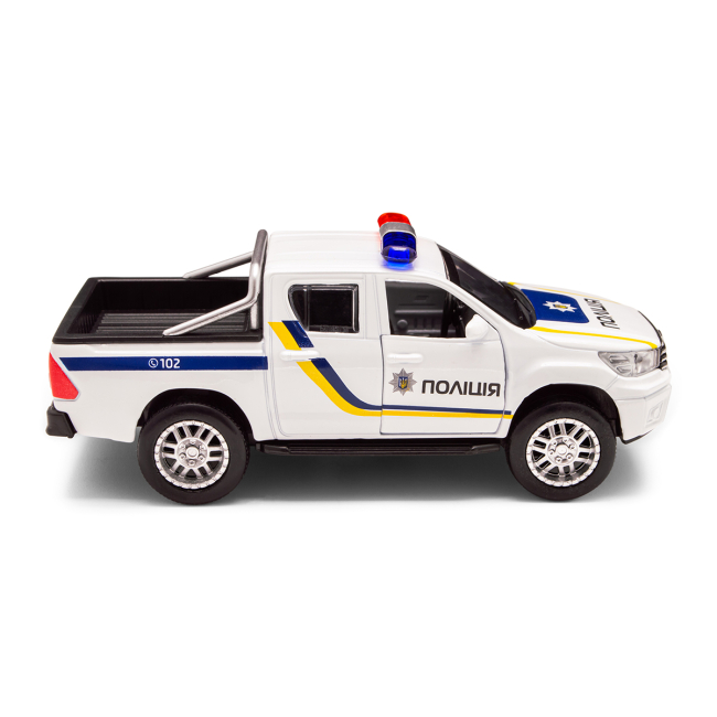 Транспорт і спецтехніка - Автомодель TechnoDrive Toyota Hilux Поліція (KM250426)#4