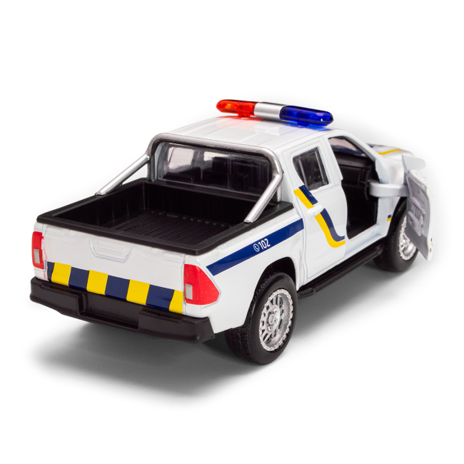 Транспорт і спецтехніка - Автомодель TechnoDrive Toyota Hilux Поліція (KM250426)#8