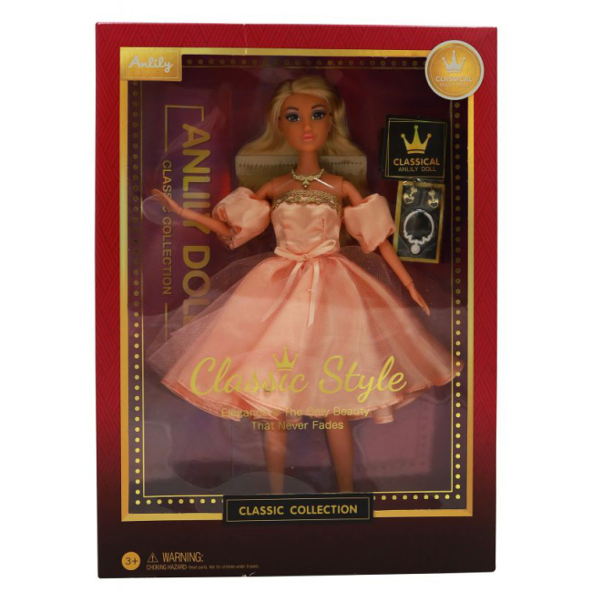 Куклы - Кукла Shantou Yisheng Classic Персиковое платье (616510)#4