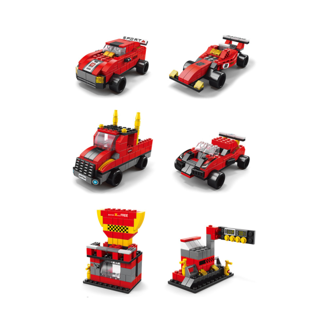 Блочные конструкторы - Конструктор Shantou Yisheng Трейлер 1000 элементов (K8832-8)#3