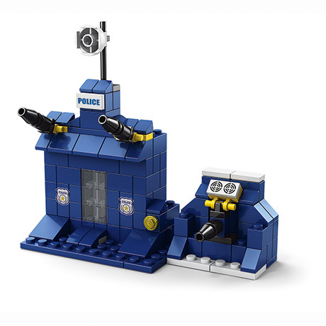 Блочные конструкторы - Конструктор Shantou Yisheng Полицейский вертолет 1000 элементов (K8978-2)#7