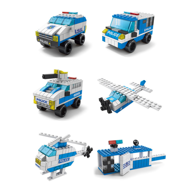 Блочные конструкторы - Конструктор Shantou Yisheng Полиция 1000 элементов (K8978-4)#3