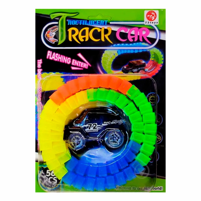 Автотреки - Игровой набор Maya Toys Машинка с гоночным треком (7210)#4
