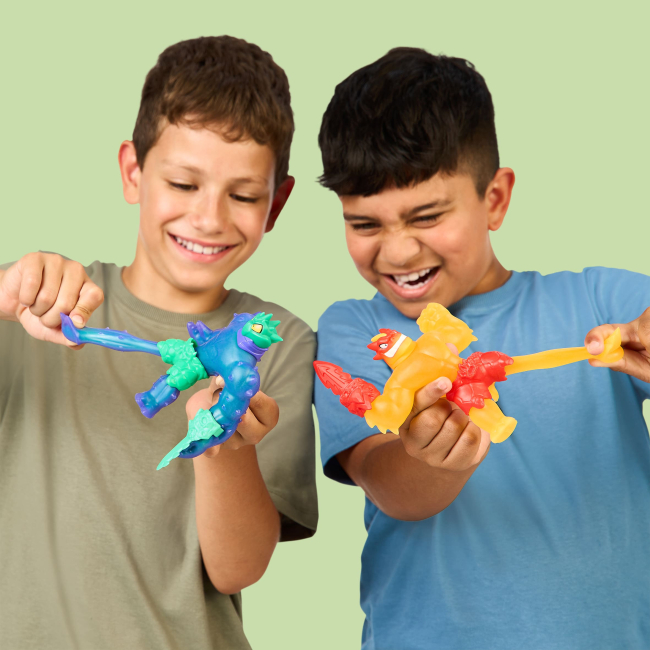 Антистрес іграшки - Ігровий набір ​стретч-антистрес Goo Jit Zu Meteor Madness Флайм Блейзагон та Кактікус (124573)#3