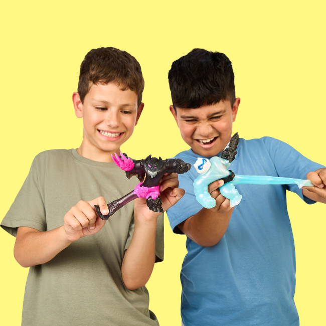 Антистрес іграшки - ​Ігровий набір ​стретч-антистрес Goo Jit Zu Meteor Madness Пантаро та Сладжвін (124574)#3