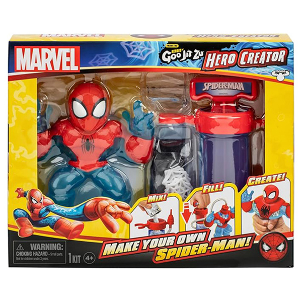 Антистрес іграшки - ​Ігровий набір ​стретч-антистрес Goo Jit Zu Hero Creator Спайдермен (124577)#3