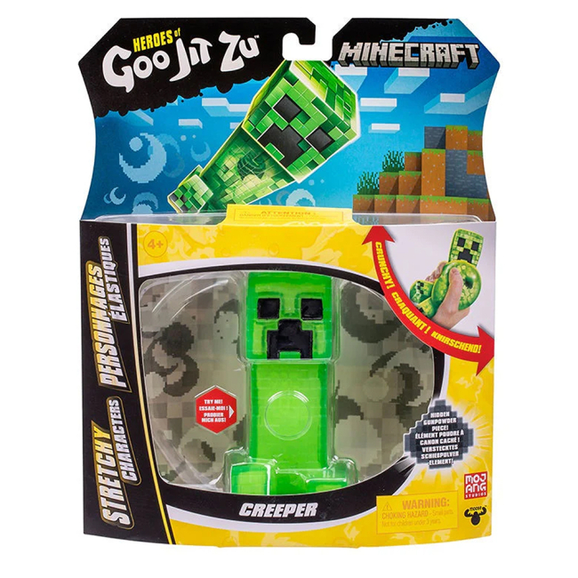Антистрес іграшки - ​Стретч-антистрес Goo Jit Zu Майнкрафт Кріпер (123994)#2