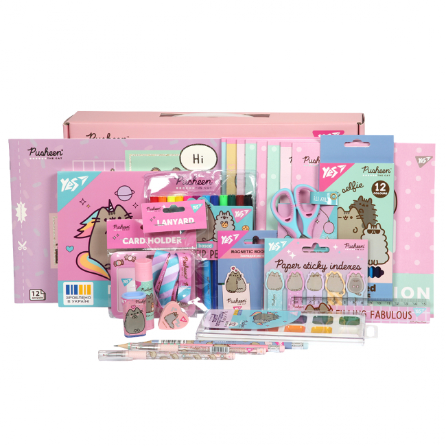 Канцтовары - Набор канцелярии Yes Pusheen №6 26 предметов (450219)#3