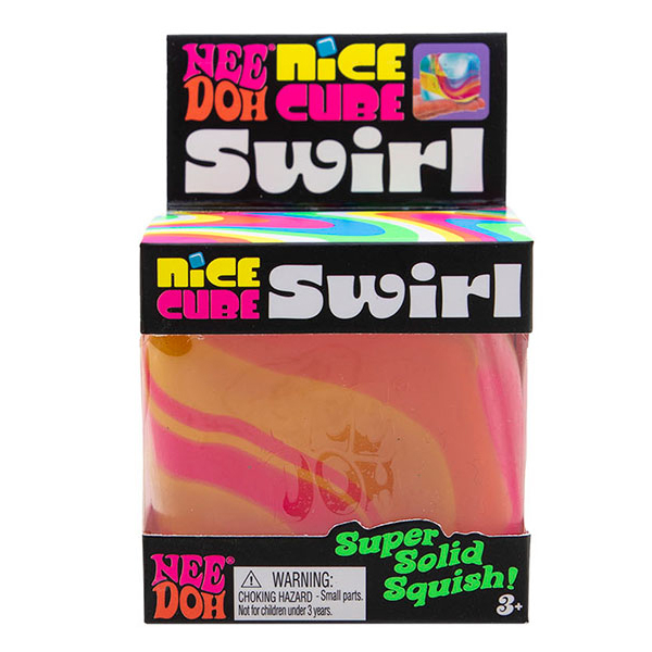 Антистресс игрушки - Игрушка-антистресс NeeDoh Космический кубик желто-оранжевый (SWNCBND/4)#2