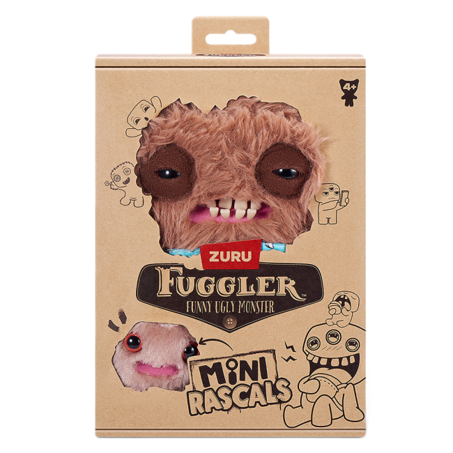 Персонажи мультфильмов - Мягкая игрушка Fuggler Коричневый Пушистик 22 см (15732B)#3