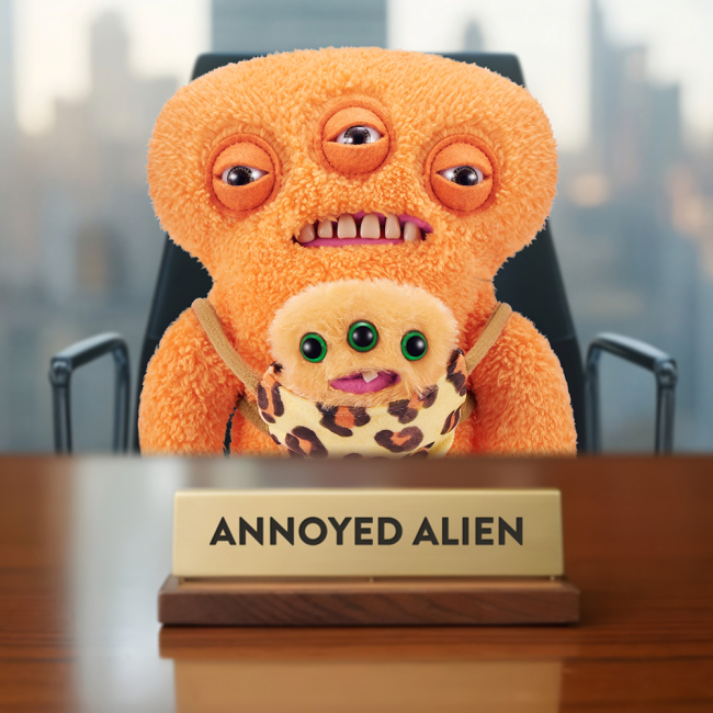 Персонажи мультфильмов - ​Мягкая игрушка Fuggler Космический Пухняшь 22 см (15732D)#5