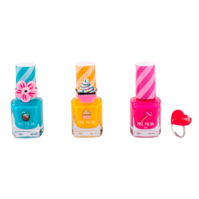 Косметика - ​Набор лаков для ногтей Create It! Candy с колечками зеленый (84807/2)#2