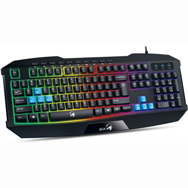 Клавіатура і миші - Клавіатура мембранна Genius Scorpion K-215 114key USB-A чорна (31310474105)#2