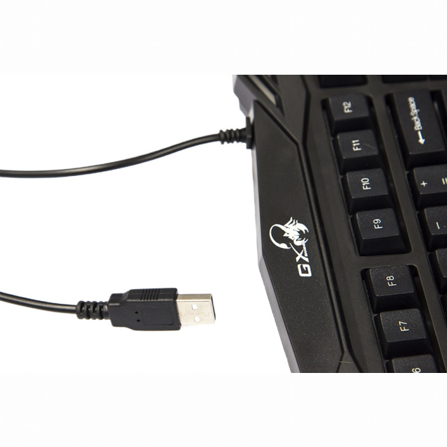 Клавиатура и мыши - ​Клавиатура мембранная Genius Scorpion K-220 104key USB-A черная (31310475104)#8