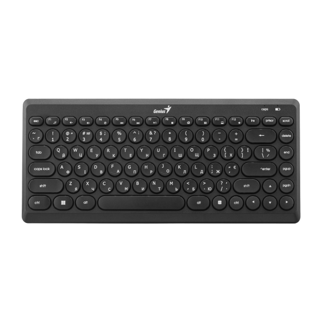 Клавиатура и мыши - Комплект клавиатура и мышь Genius LuxeMate Q-8000 WL EN/UKR черный (31340013414)#2