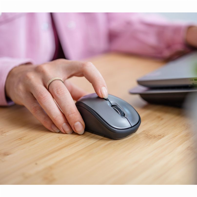 Клавиатура и мыши - Мышка Trust Yvi+ Silent ECO WL черная (24549_TRUST)#5