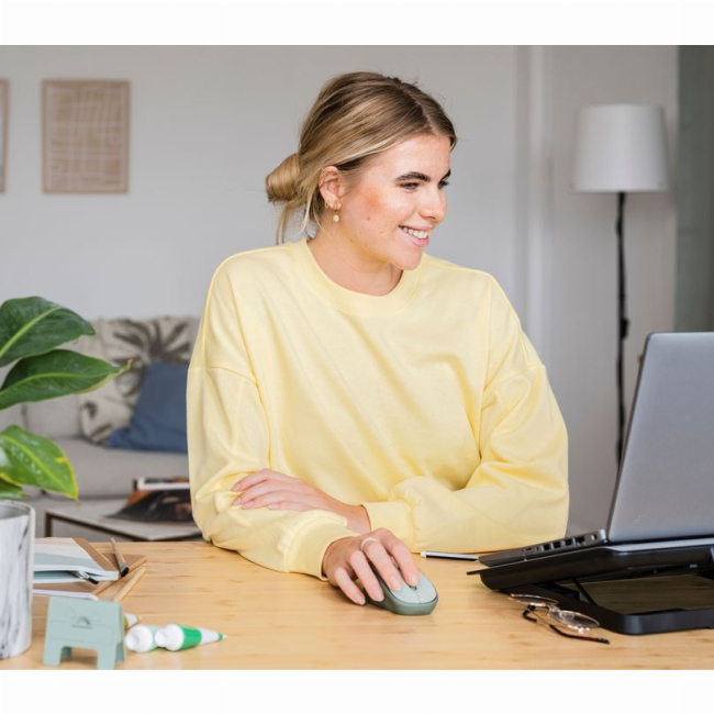 Клавіатура і миші - Мишка Trust Yvi+ Silent ECO WL зелена (24552_TRUST)#6