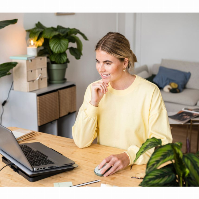 Клавіатура і миші - Мишка Trust Yvi+ Silent ECO WL зелена (24552_TRUST)#7