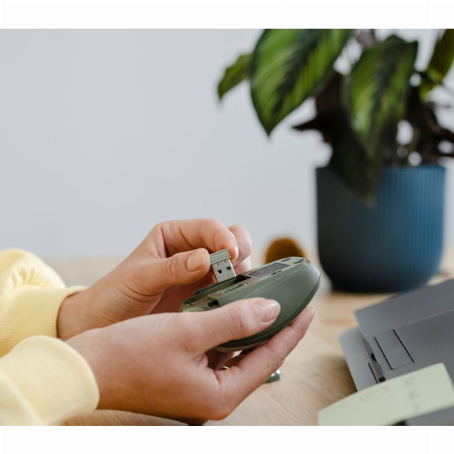 Клавіатура і миші - Мишка Trust Yvi+ Silent ECO WL зелена (24552_TRUST)#8