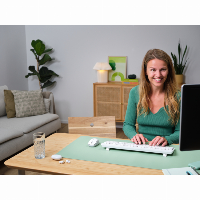 Клавіатура і миші - Мишка Trust Yvi+ Compact Multi-Device WL/BT/USB-A біла (25454_TRUST)#7