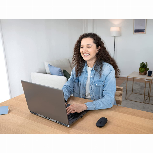 Клавіатура і миші - Мишка Trust Puck Rechargeable Ultra-Thin BT/WL Silent чорна (24059_TRUST)#6