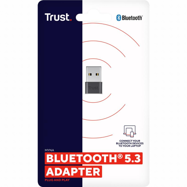 Павербанки - USB адаптер Trust Myna Bluetooth 5.3 черный (25329_TRUST)#6