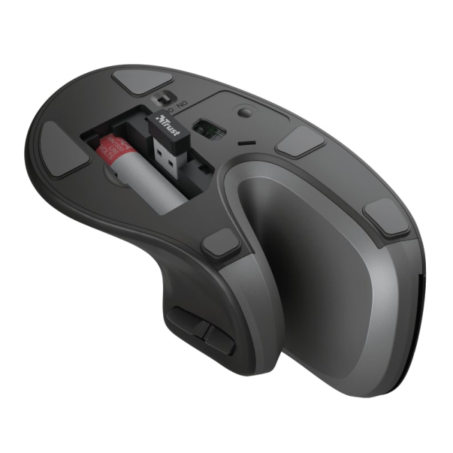 Клавиатура и мыши - Мышка Trust Verro Ergonomic WL черный (23507_TRUST)#8