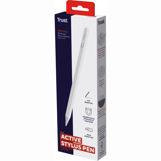 Планшети - Cтилус Trust Kyna білий (25191_TRUST)#7
