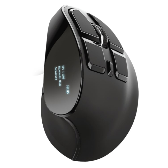 Клавиатура и мыши - Мышка Trust Voxx Rechargeable Ergonomic WL черный (23731_TRUST)#4