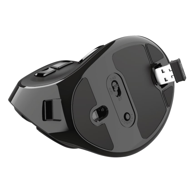 Клавиатура и мыши - Мышка Trust Voxx Rechargeable Ergonomic WL черный (23731_TRUST)#7