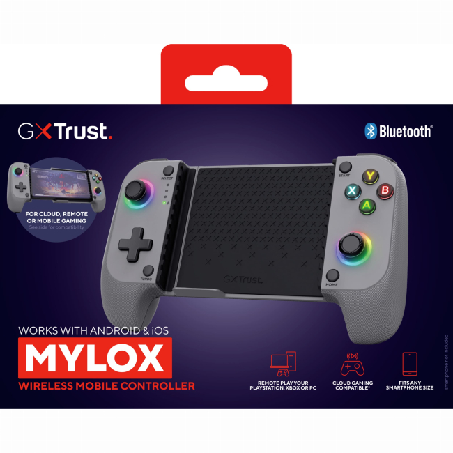 Геймпады - Геймпад Trust GXT 735G Mylox Wireless mobile Gaming Controller BT серый (25649_TRUST)#5