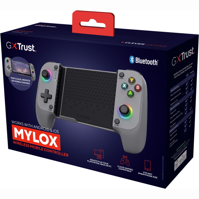 Геймпады - Геймпад Trust GXT 735G Mylox Wireless mobile Gaming Controller BT серый (25649_TRUST)#6