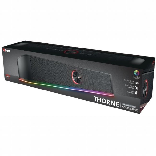 Колонки - Саундбар Trust GXT 619 Thorne USB/AUX RGB черный (24007_TRUST)#4