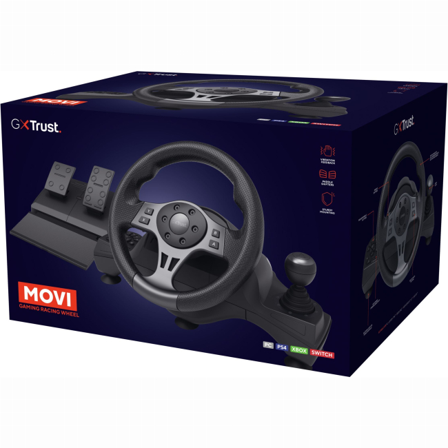 Игровые рули и контроллеры - Руль и педали Trust GXT 289 Movi PC/PS4/PS3/Xbox/Nintendo Switch (25122_TRUST)#9