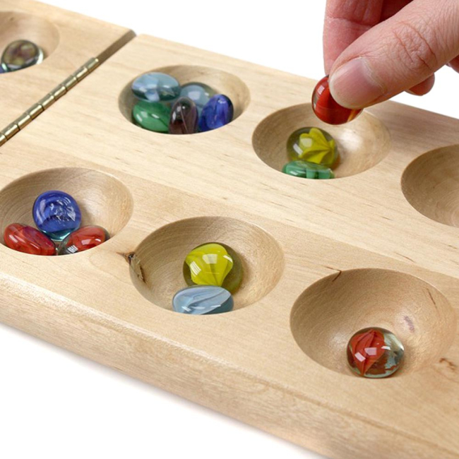 Настольные игры - Настольная игра Калаха Tactic (14005)#4