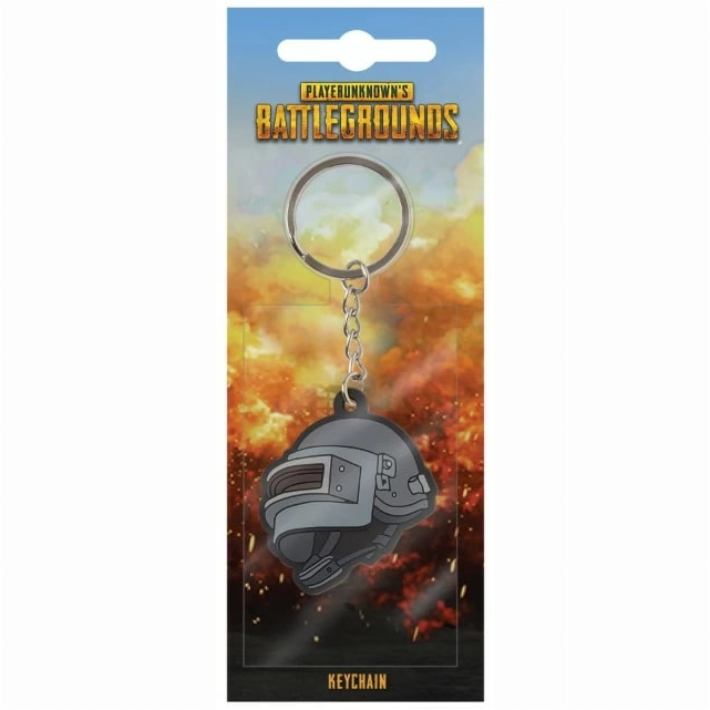 Брелоки - Брелок Jinx PUBG Level 3 Helmet keychain N/A Gray (JINX-8852)#2