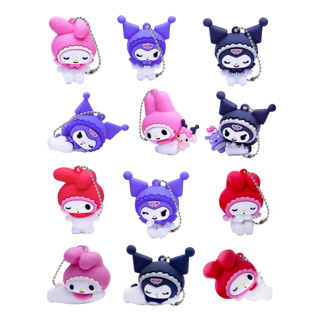 Фігурки персонажів - Фігурка-сюрприз Cool Things Hello Kitty Моя Мелоді та Куромі на ланцюжку (HK024)#2