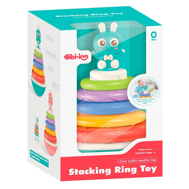 Розвивальні іграшки - Пірамідка-неваляшка Bibi-inn Музинка (608-98)#2