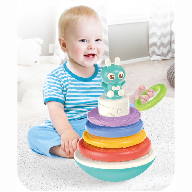 Розвивальні іграшки - Пірамідка-неваляшка Bibi-inn Музинка (608-98)#3