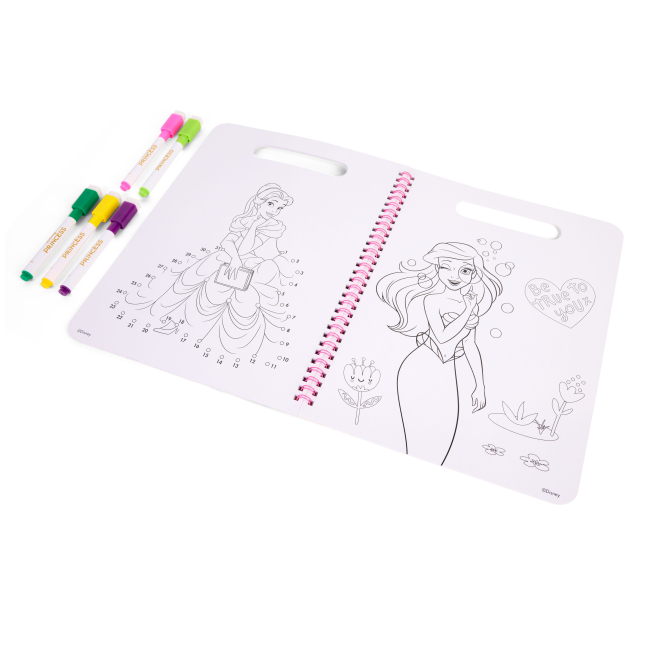 Товари для малювання - Розмальовка Disney Princess з маркерами, що стираються Актівіті (DP252410)#3